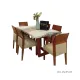 Juego de Comedor con 6 Sillas Mesa de marmol