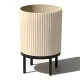 Maceta redonda Veradek Demi con soporte