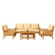 Juego de Sillones de madera con mesa de centro - Set Tokio