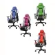 Silla Gamer de Cuerina Ultra con Ruedas de Doble Goma y Reclinación 180°