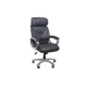 Silla giratoria ejecutiva para oficina, acolchada con reposabrazos y ruedas 