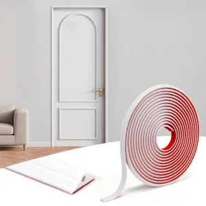 Moldura Flexible de Corona Art3D – 30 ft, Autoadhesiva y Blanca