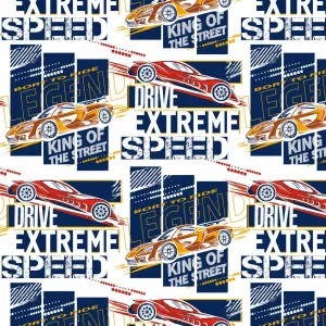 Papel Tapiz Dream World COD. 5162-2 – Diseño Autos de Carrera – Rollo de 15 m²