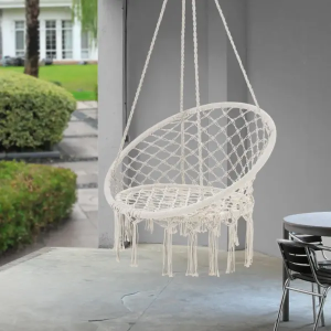 Silla Colgante empotrable Outsunny estilo moderno de tejido mixto de poliester