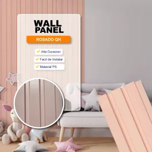 Wall Panel rosado Relieve QG1