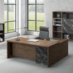 Escritorio Gerencial KERIAM Melamina 36 mm 180x65 cm