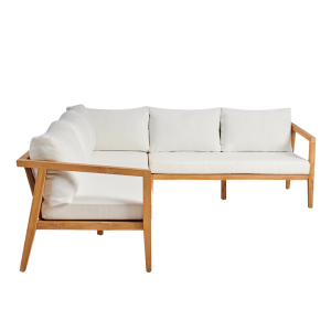 Sofá modular rinconera jardín teca Arrecife - IMCESA