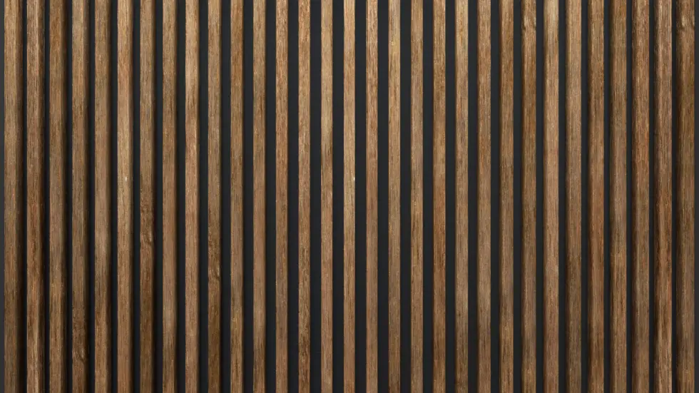Elegant background wooden slats dark wall oak sheets