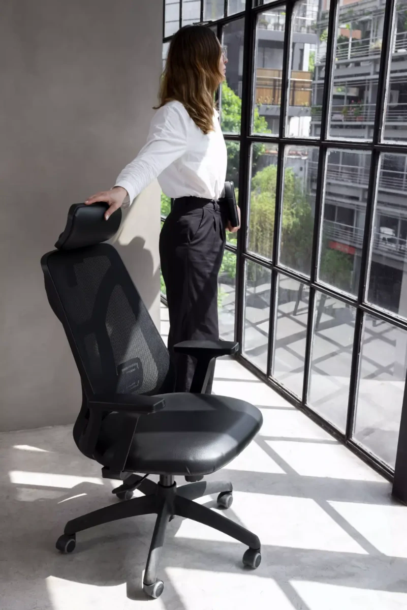 Still life office chair indoors