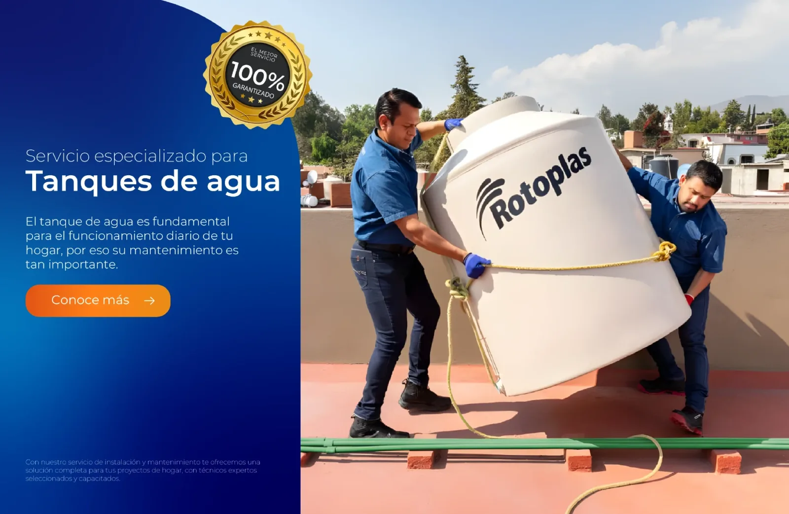 Instalacion tanque agua