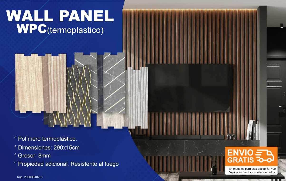 Wall panel tipo wpc lima